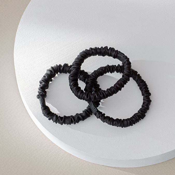 Шелковые резинки, 7 мм (черные)